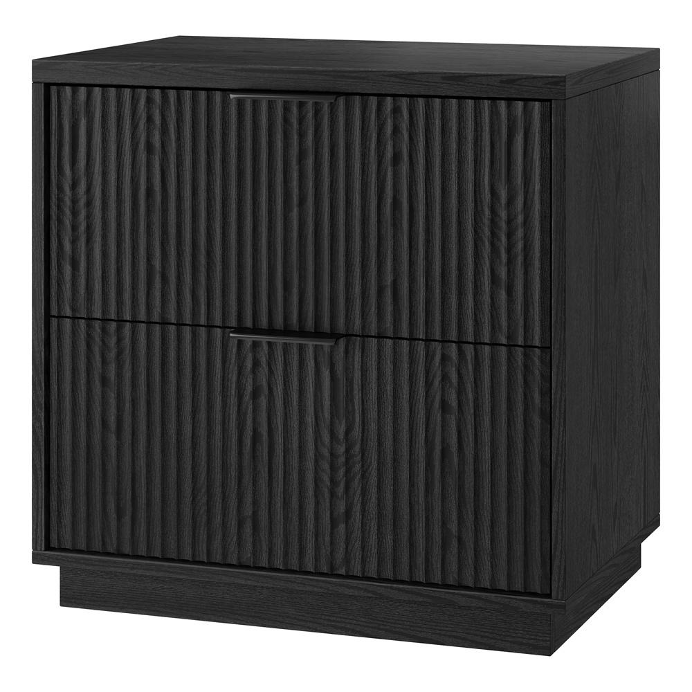 Hudson & Canal - Yarden 24in Wide Rectangular Nightstand in Black Grain - NS2288 veiw 3