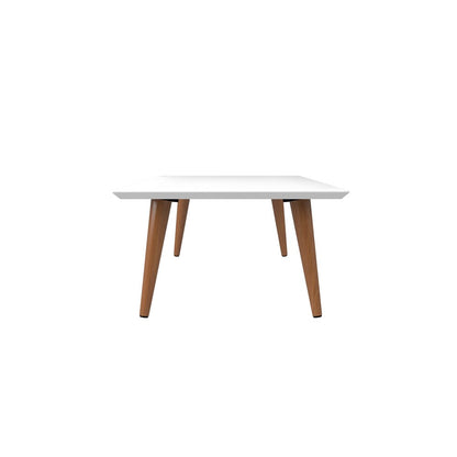 Manhattan Comfort - Utopia 40in Coffee Table with Solid Wood Legs in White Gloss - 89451 veiw 3