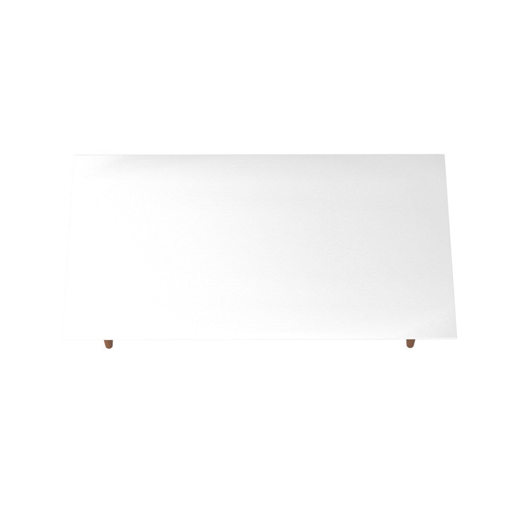 Manhattan Comfort - Utopia 40in Coffee Table with Solid Wood Legs in White Gloss - 89451 veiw 4