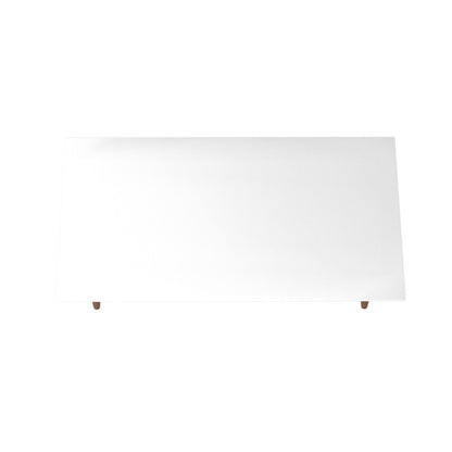 Manhattan Comfort - Utopia 40in Coffee Table with Solid Wood Legs in White Gloss - 89451 veiw 4