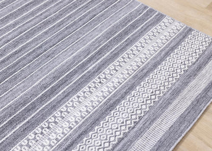 Kalora Interiors - Aspen Striped Pattern Woven Rug, 53in x 77in - 7216 160230 veiw 4