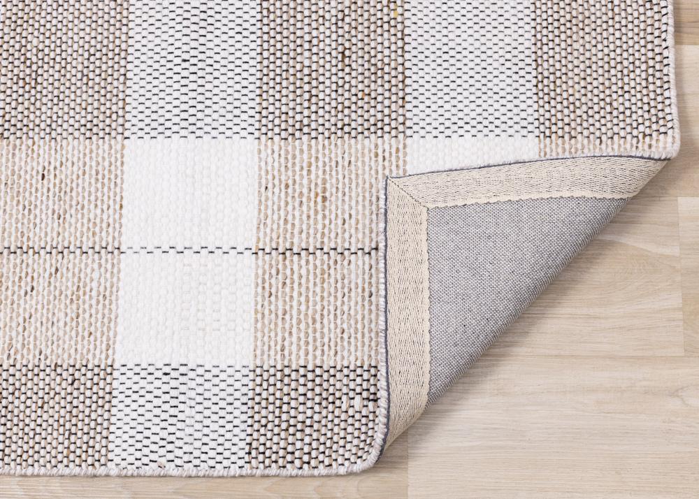 Kalora Interiors - Aspen Beige Muted Plaid Woven Rug, 53in x 77in - 7218 160230 veiw 5