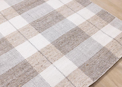 Kalora Interiors - Aspen Beige Muted Plaid Woven Rug, 710in x 106in - 7218 240320 veiw 4