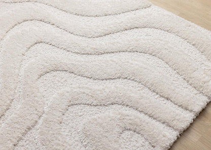 Kalora Interiors - Luxe White Curvy Lines Rug, 710in x 112in - 13020/6191 240340 veiw 4