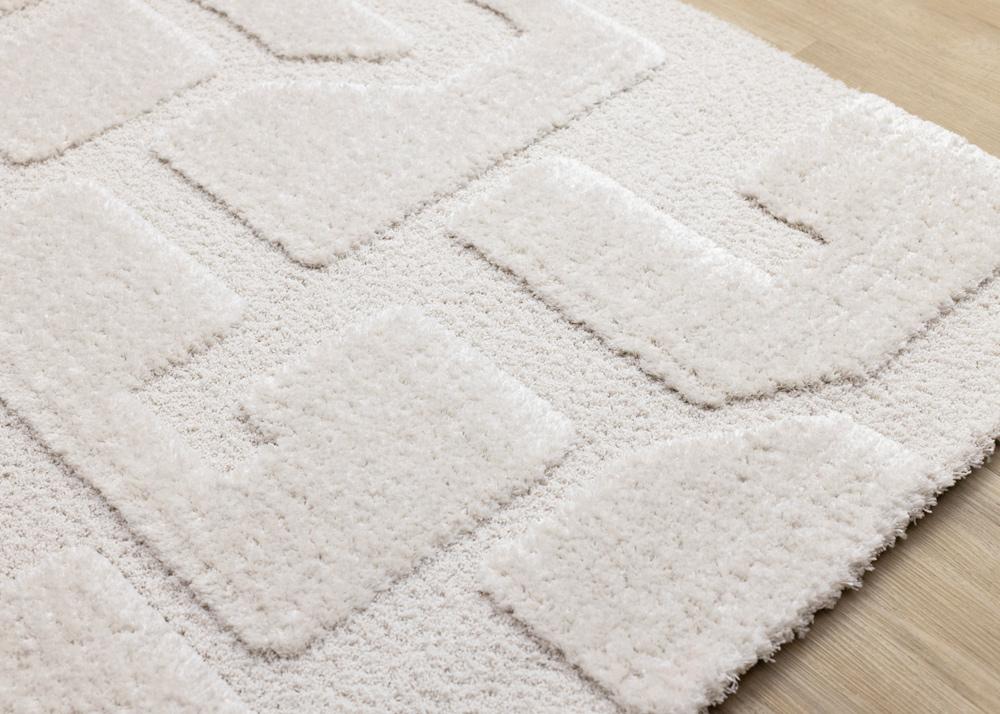 Kalora Interiors - Luxe White Scattered Shapes Design Rug, 53in x 77in - 13036/6191 160230 veiw 4