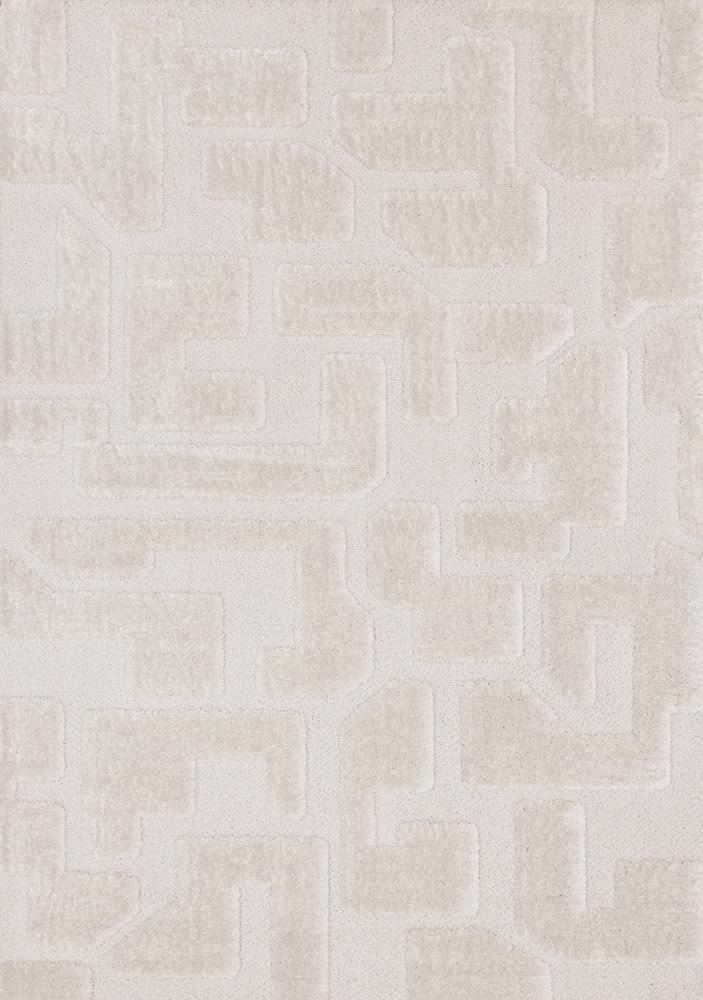 Kalora Interiors - Luxe White Scattered Shapes Design Rug, 710in x 112in - 13036/6191 240340 veiw 1