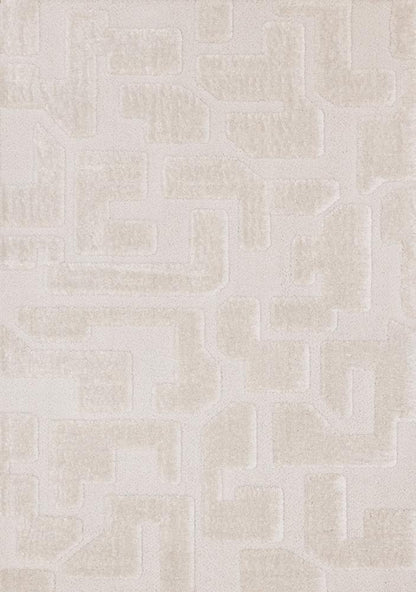 Kalora Interiors - Luxe White Scattered Shapes Design Rug, 710in x 112in - 13036/6191 240340 veiw 1