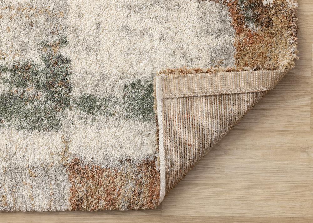 Kalora Interiors - Marquis Orange White Beige Green Organic Distressed Design Rug, 53in x 77in - 23394/6767 160230 veiw 5