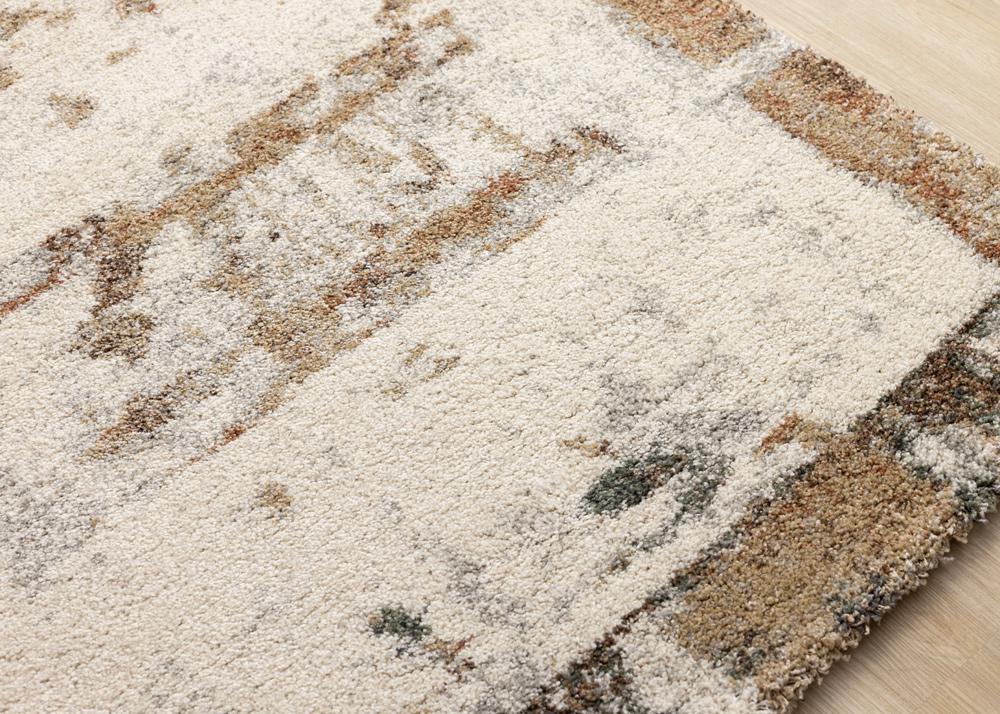 Kalora Interiors - Marquis Orange White Beige Green Organic Distressed Design Rug, 710in x 112in - 23394/6767 240340 veiw 4