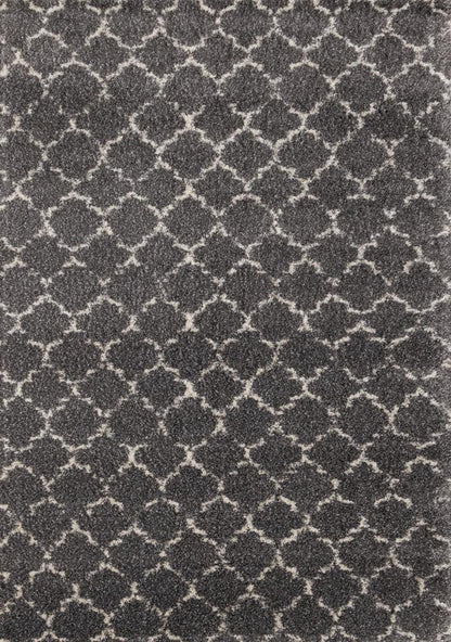 Kalora Interiors - Lane Grey Cream Lattice Luxury Rug, 53in x 77in - 336/921 160230 veiw 1