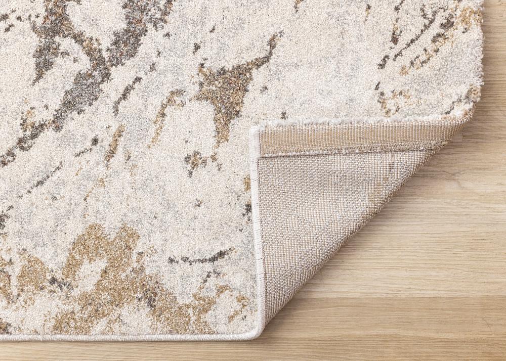 Kalora Interiors - Mae White Grey Beige Marble Design Rug, 53in x 77in - 34082/6282 160230 veiw 5