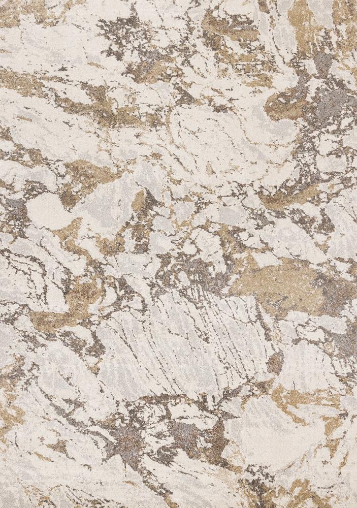 Kalora Interiors - Mae White Grey Beige Marble Design Rug, 710in x 112in - 34082/6282 240340 veiw 1