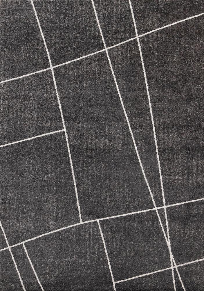 Kalora Interiors - Mae Grey White Organic Line Design Rug, 53in x 77in - 34120/3161 160230 veiw 1