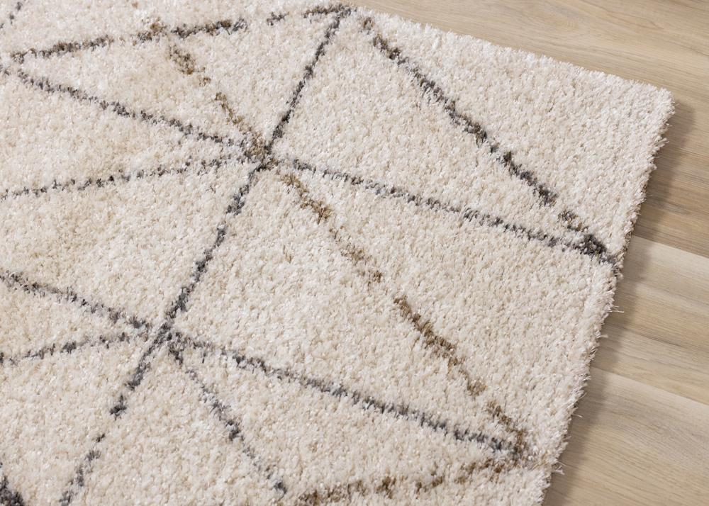 Kalora Interiors - Lane Cream Grey Geometric Luxury Rug, 53in x 77in - 374/100 160230 veiw 4