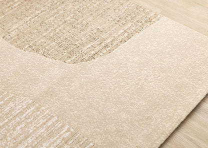 Kalora Interiors - Ella Beige White Cream Distressed Stepping Stone Design Rug, 53in x 77in - 475338/111 160230 veiw 4