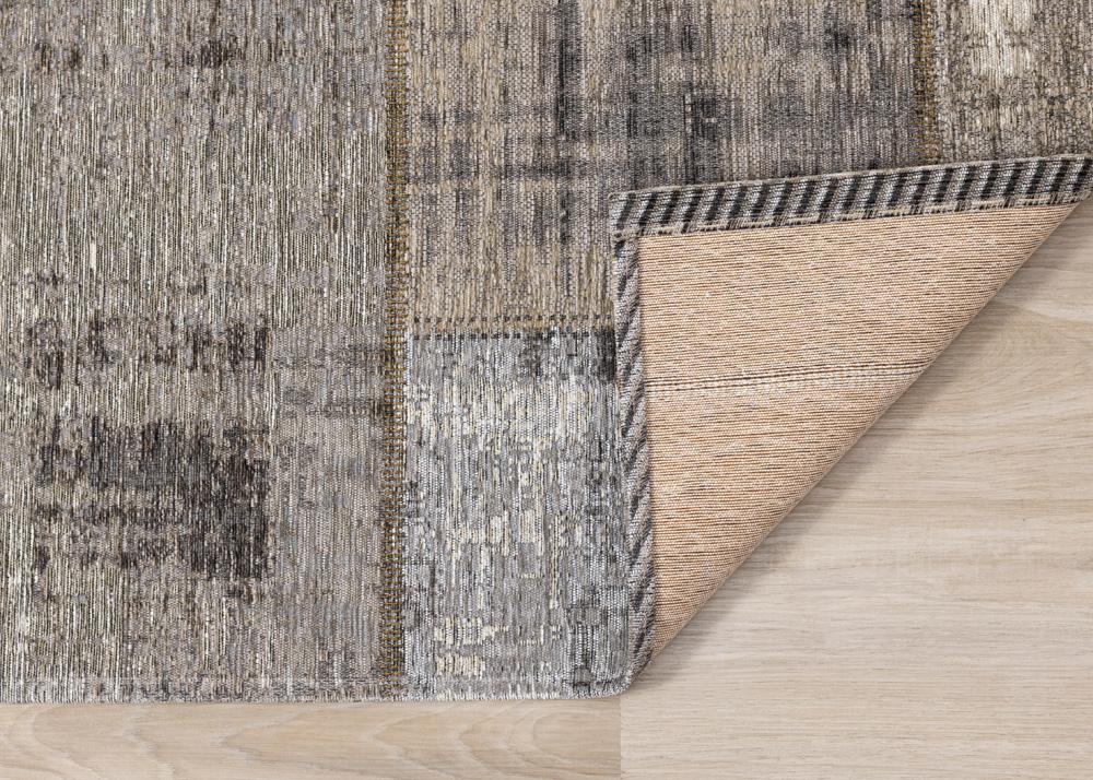 Kalora Interiors - Cathedral Grey Cream Distressed Patchwork Rug, 51in x 77in - 5307/04 155230 veiw 5