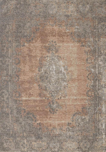 Kalora Interiors - Cathedral Salmon Grey Traditional Border Rug, 51in x 77in - 5331/02 155230 veiw 1