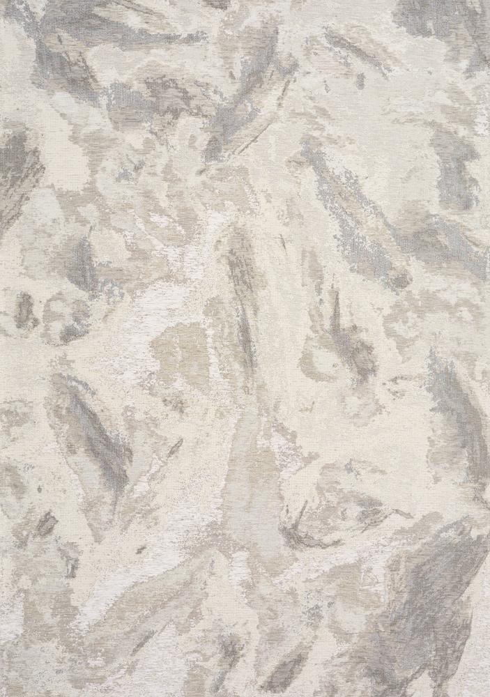 Kalora Interiors - Cathedral Cream Grey Marble Pattern Chenille Rug, 710in x 1010in - 5465/04 240330 veiw 1