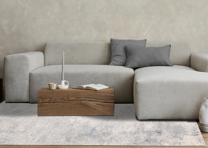 Kalora Interiors - Cathedral Cream Blue Grey Marble Rug, 51in x 77in - 5472/03 155230 veiw 3