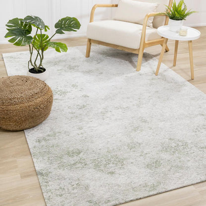 Kalora Interiors - Cathedral Green Grey Cream Marble Rug, 51in x 77in - 5472/06 155230 veiw 2