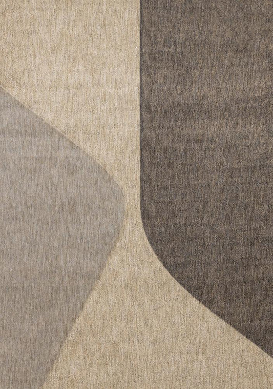 Kalora Interiors - Cora Taupe Beige Grey Curvy Design Rug, 710in x 106in - 5597/21 240320 veiw 1