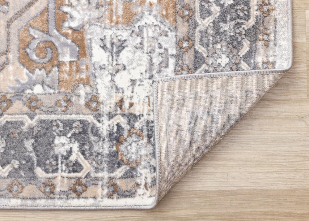 Kalora Interiors - Emory Taupe White Brown Elegant Medallion Rug, 710 x 106 - 5784/A224 240320 veiw 5