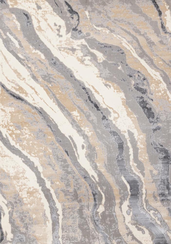 Kalora Interiors - Emory Taupe Grey Beige White Mineral Layered Rug, 710in x 106in - 5894/A243 240320 veiw 1