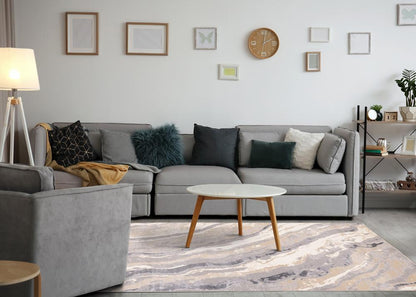 Kalora Interiors - Emory Taupe Grey Beige White Mineral Layered Rug, 710in x 106in - 5894/A243 240320 veiw 3