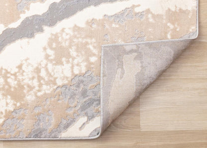 Kalora Interiors - Emory Taupe Grey Beige White Mineral Layered Rug, 710in x 106in - 5894/A243 240320 veiw 5