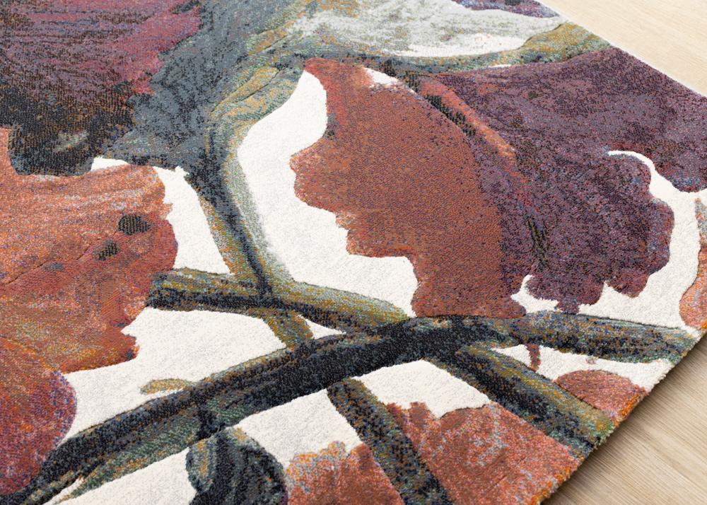 Kalora Interiors - Aurora Pink Orange Purple Floral Rug, 53in x 77in - 63834/6626 160230 veiw 4