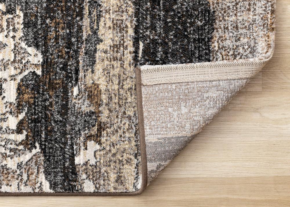 Kalora Interiors - Aurora Grey Black Cream Brown Stormy Sky Rug, 53in x 77in - 63846/3293 160230 veiw 5