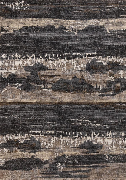 Kalora Interiors - Aurora Grey Black Cream Brown Stormy Sky Rug, 710in x 1010in - 63846/3293 240330 veiw 1