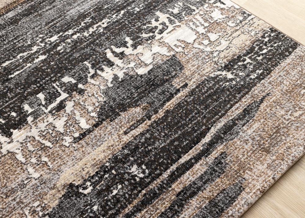 Kalora Interiors - Aurora Grey Black Cream Brown Stormy Sky Rug, 710in x 1010in - 63846/3293 240330 veiw 4