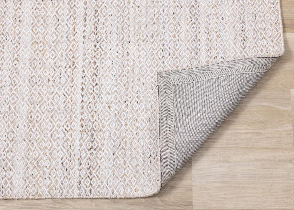 Kalora Interiors - Aspen Beige Cream Rhombus Pattern Woven Rug, 53in x 77in - 7223B 160230 veiw 5