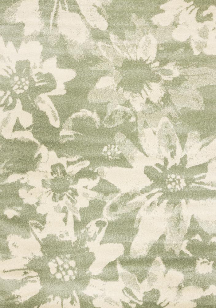 Kalora Interiors - Eclipse Green Cream Floral Rug, 710in x 106in - A033/2434 240320 veiw 1