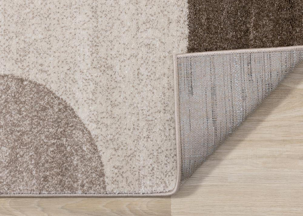 Kalora Interiors - Breeze Cream Brown Grey Geometric Shapes Rug, 53in x 77in - F276/7616 160230 veiw 5