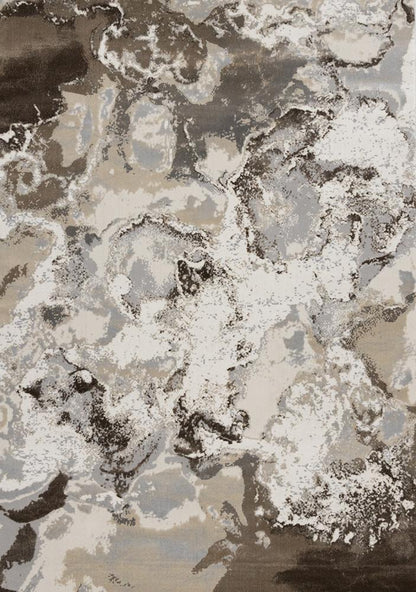 Kalora Interiors - Luca Taupe Organic Swirl Rug, 710in x 106in - G195/9464 240320 veiw 1