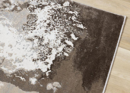 Kalora Interiors - Luca Taupe Organic Swirl Rug, 710in x 106in - G195/9464 240320 veiw 4