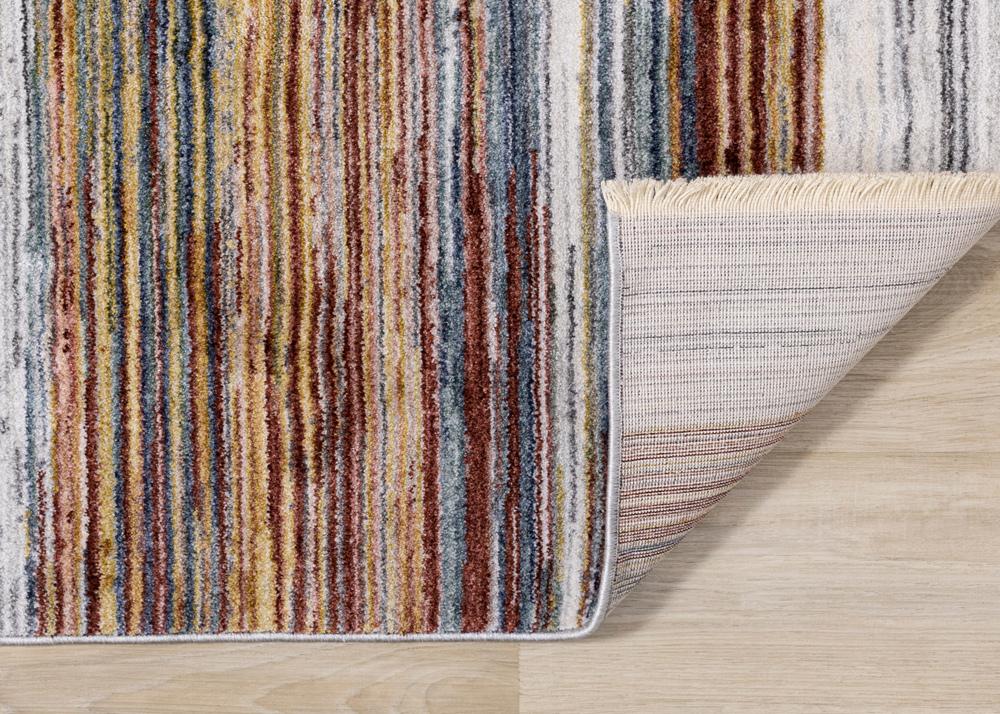 Kalora Interiors - Marisa Multicolour Striped Plush Rug, 53in x 710in - G457/2626 160240 veiw 5