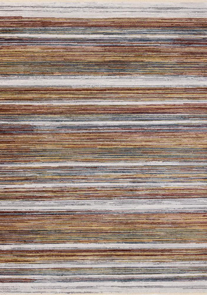 Kalora Interiors - Marisa Multicolour Striped Plush Rug, 710in x 102in - G457/2626 240310 veiw 1