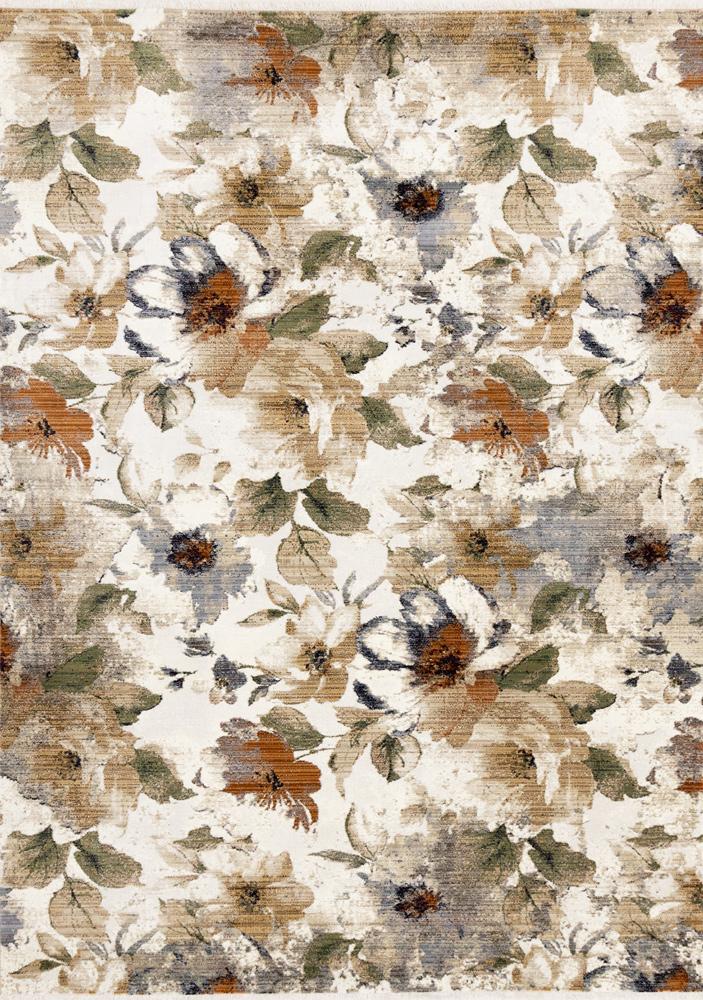 Kalora Interiors - Serene Warm Toned Floral Print Rug, 53in x 710in - G997/4989 160240 veiw 1