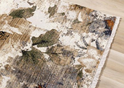 Kalora Interiors - Serene Warm Toned Floral Print Rug, 710in x 102in - G997/4989 240310 veiw 4