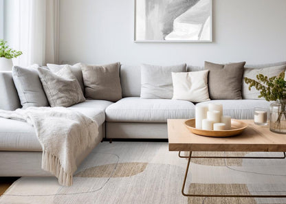 Kalora Interiors - Marisa Grey Brown Cream Geometric Rug, 53in x 710in - H347/2757 160240 veiw 3