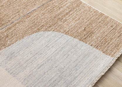 Kalora Interiors - Marisa Grey Brown Cream Geometric Rug, 53in x 710in - H347/2757 160240 veiw 4