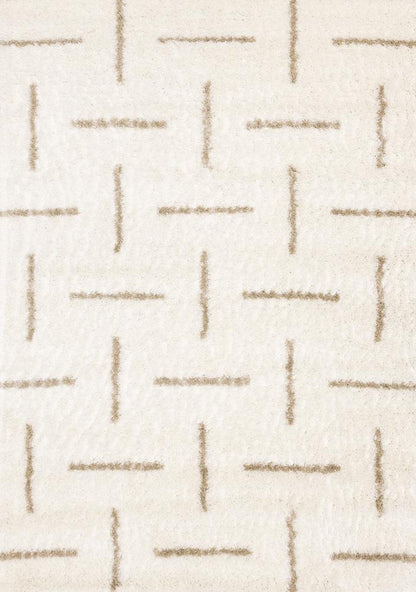 Kalora Interiors - Pascal Cream Beige Scattered Lines Rug, 710in x 106in - H640/3212 240320 veiw 1