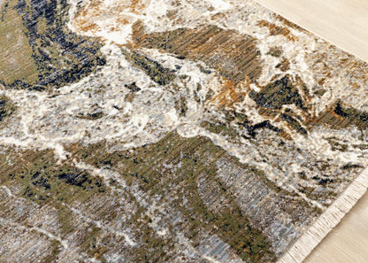 Kalora Interiors - Serene Multi Distressed Marble Rug, 53in x 710in - H782/4969 160240 veiw 4