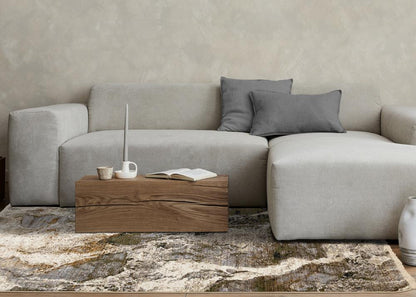 Kalora Interiors - Serene Multi Distressed Marble Rug, 710in x 102in - H782/4969 240310 veiw 3