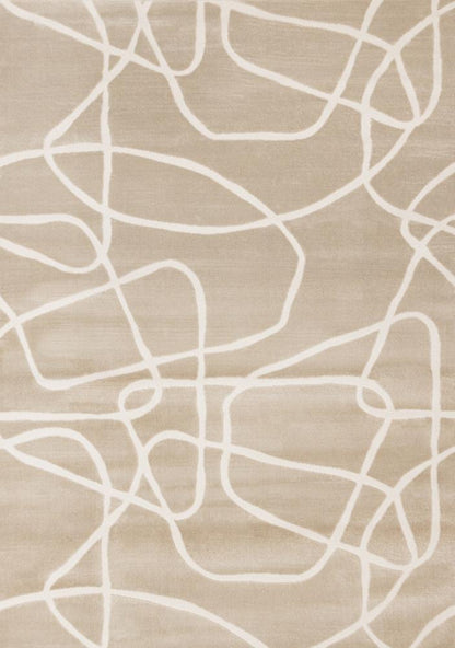 Kalora Interiors - Leo Beige Cream Organic Line Design Rug, 53in x 77in - H936/0151 160230 veiw 1