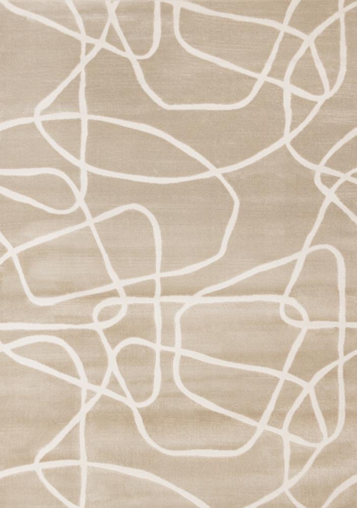 Kalora Interiors - Leo Beige Cream Organic Line Design Rug, 710in x 106in - H936/0151 240320 veiw 1