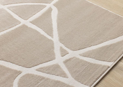 Kalora Interiors - Leo Beige Cream Organic Line Design Rug, 710in x 106in - H936/0151 240320 veiw 4